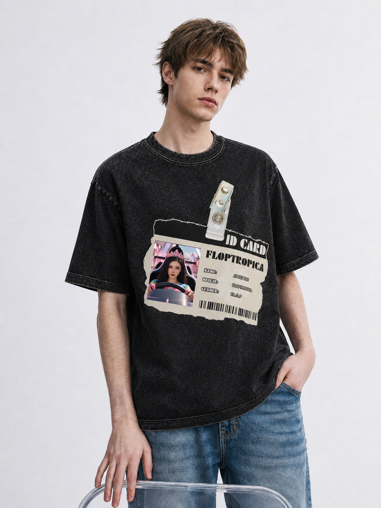 Floptropica "ID Card" Oversized T-Shirt