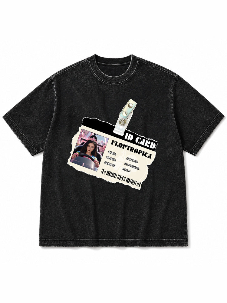 Floptropica "ID Card" Oversized T-Shirt