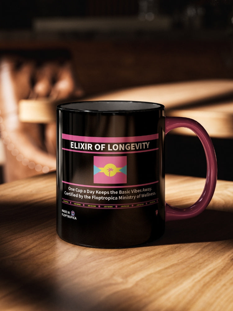Jiafei "Elixir of Longevity" BLack Mug