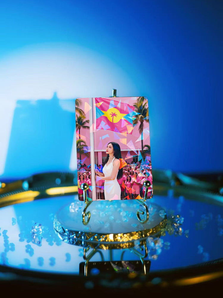 JIAFEI Floptropica Flag Raising Holographic Photocard