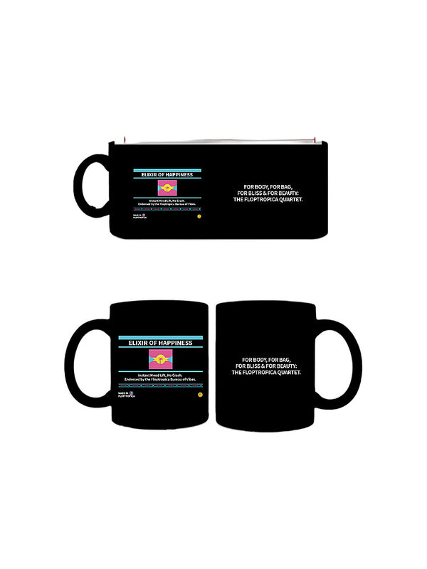 Jiafei Elixir of Happiness Teal Handle Floptropica Mug