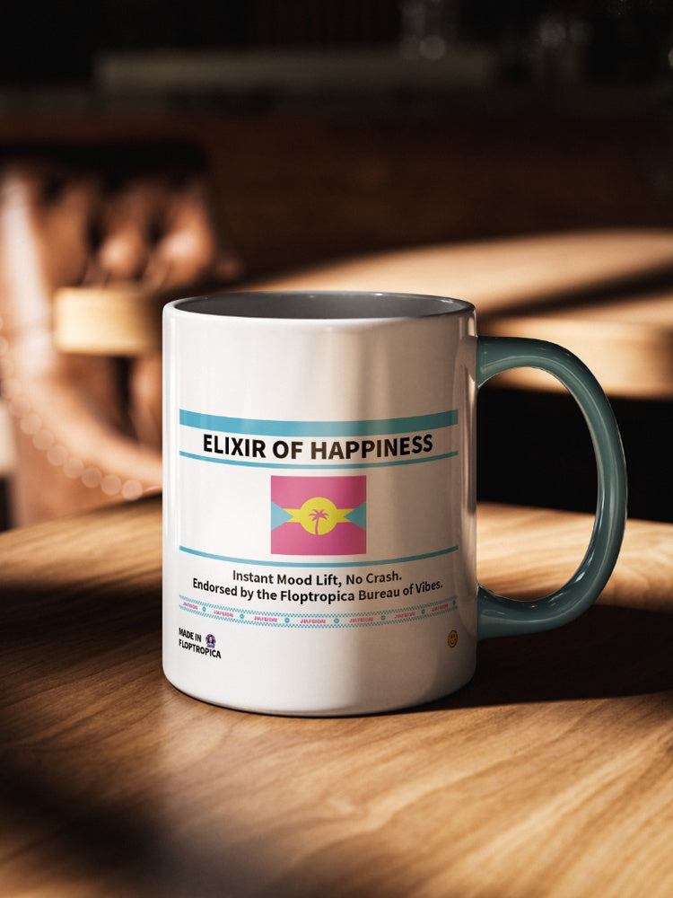 Jiafei Elixir of Happiness Floptropica White Ceramic Mug