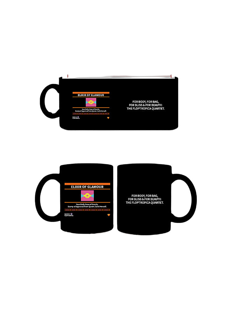 Jiafei Elixir of Glamour Floptropica Black Ceramic Mug