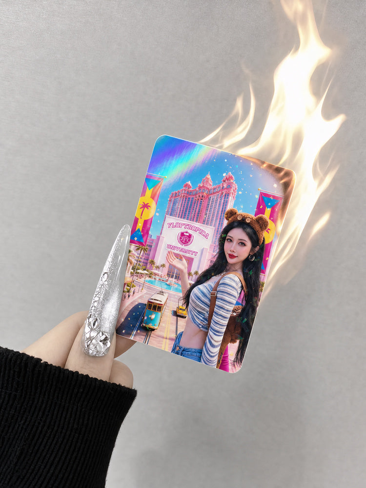 Floptropica University Holographic Photocard