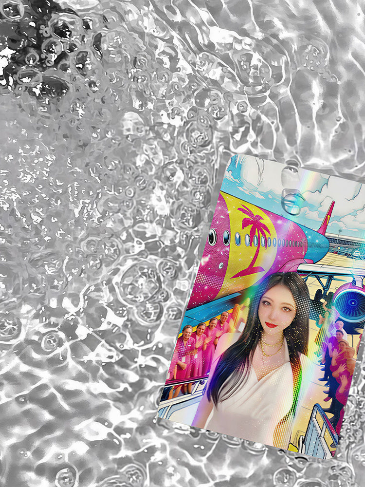 JIAFEI Floptropica Airlines Holographic Photocard
