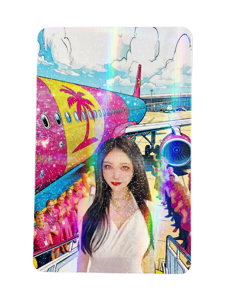 JIAFEI Floptropica Airlines Holographic Photocard
