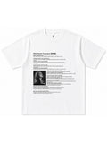 JIAFEI Wild Flower Fragrance Text & Portrait Graphic Oversized T-Shirt