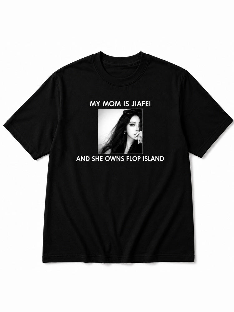 "My Mom Is Jiafei (V2)" Oversized Graphic T-Shirt