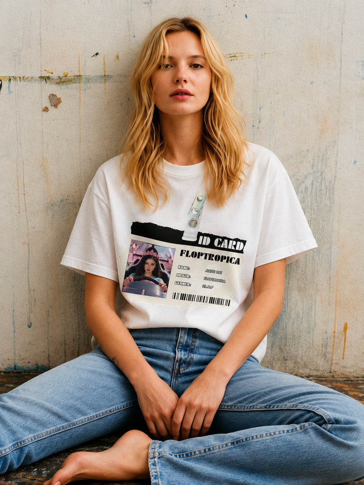Floptropica "ID Card" Oversized T-Shirt