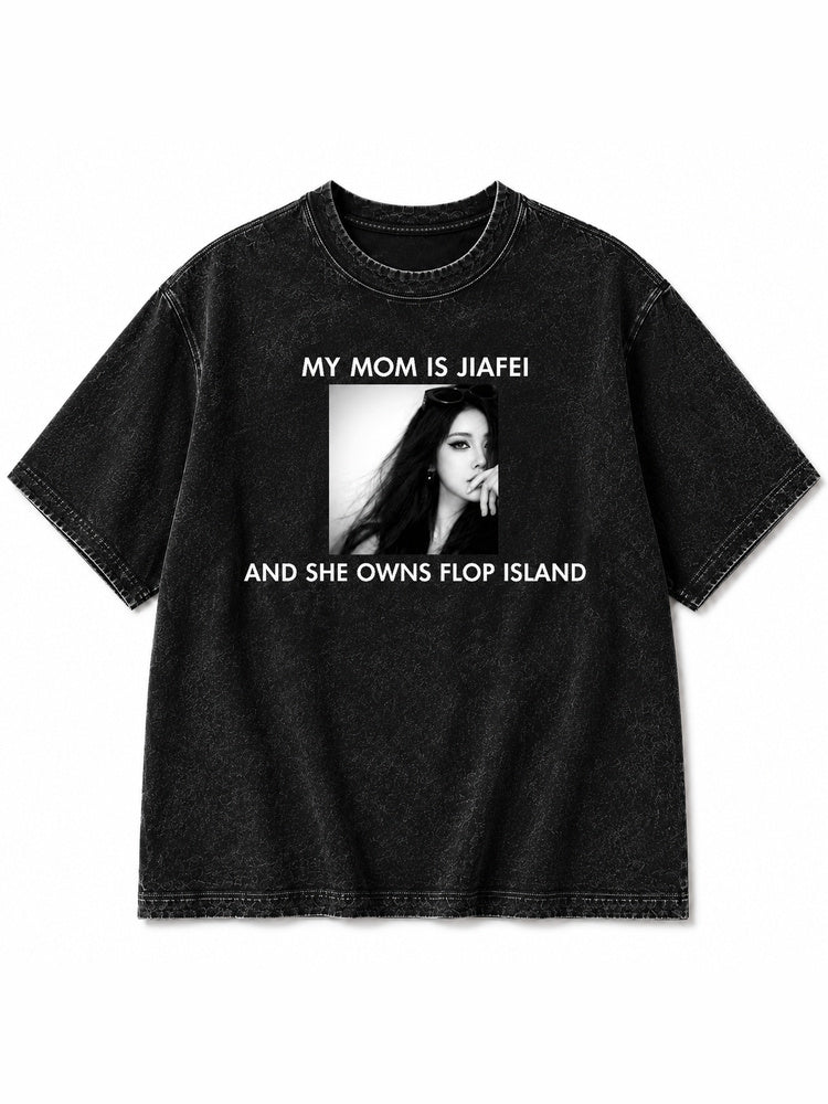 "My Mom Is Jiafei (V2)" Oversized Graphic T-Shirt