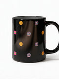 Jiafei All-Over Print Floptropica Black Ceramic Mug