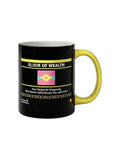Jiafei "Elixir of Wealth" Black Mug with Yellow Handle