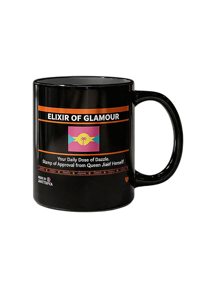 Jiafei Elixir of Glamour Floptropica Black Ceramic Mug