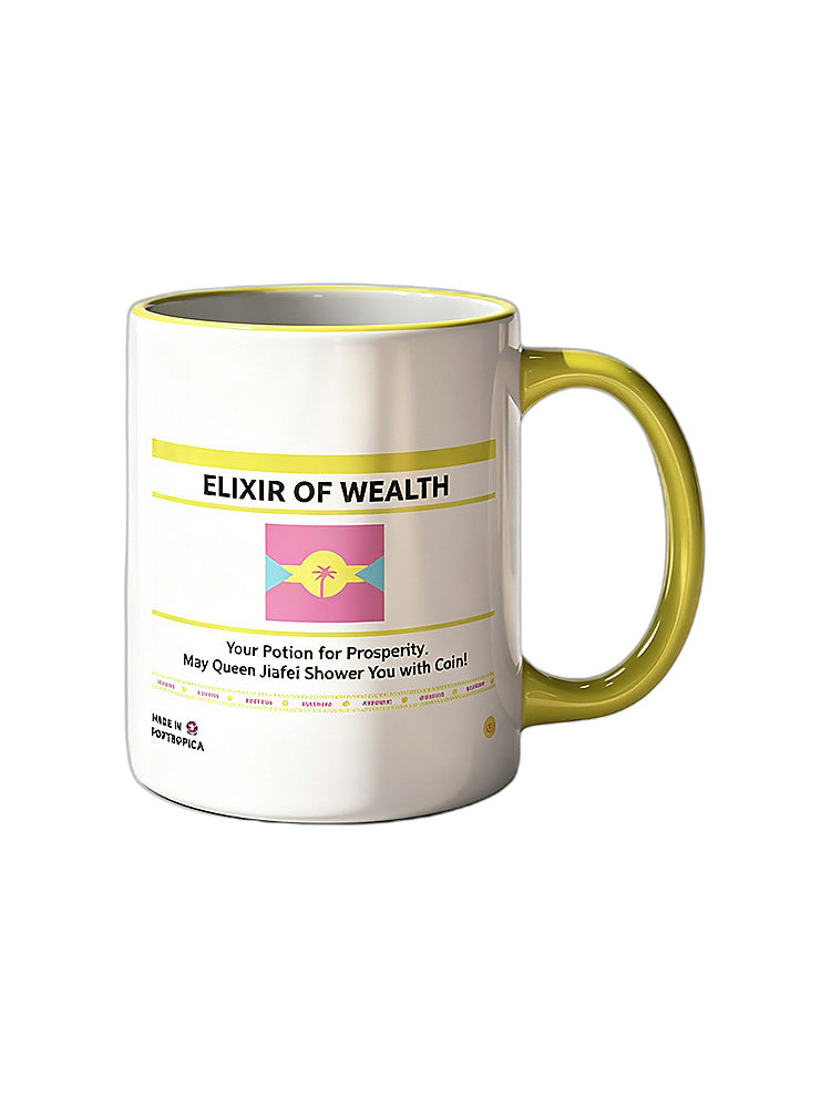 Jiafei Elixir of Wealth Floptropica White Ceramic Mug