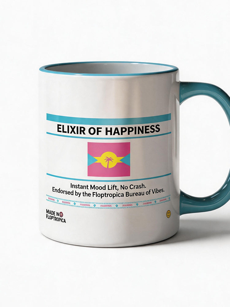 Jiafei Elixir of Happiness Floptropica White Ceramic Mug