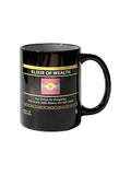 Jiafei Elixir of Wealth Floptropica All Black Ceramic Coffee Mug