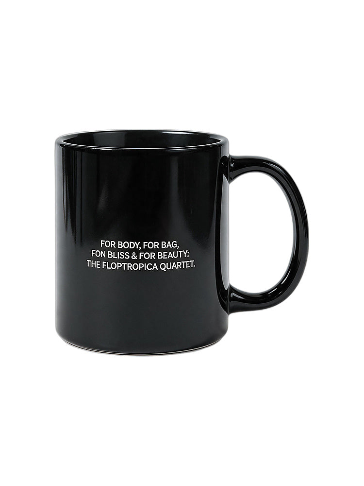 Jiafei Elixir of Longevity Floptropica Black Ceramic Mug